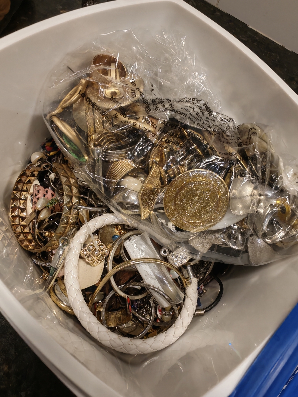 custom jewelry lot includes many vintage earrings